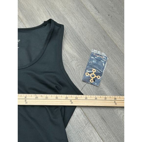 NWT Tommie Copper Womens Black Stretch Wide Strap Lower Back Support Tank Size M - Picture 6 of 8